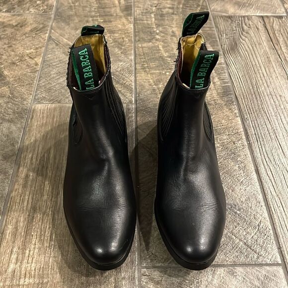 La Barca black leather ankle boots - Picture 2 of 3